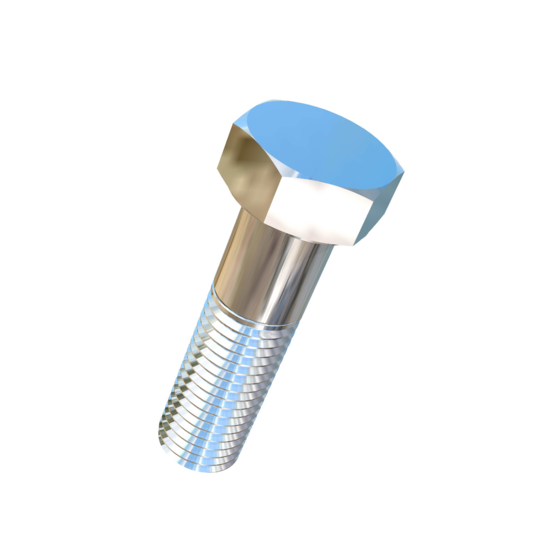 Titanium 1-1/8-7 X 4 inch UNC Allied Titanium Hex Head Bolt (No Dimple)